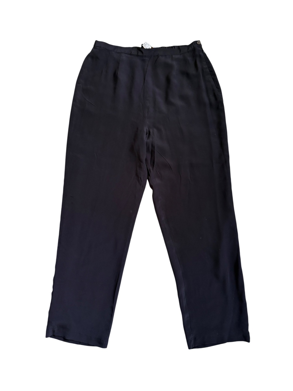 Vintage Bob Mackie Silk Tapered High Rise Trouser Pants Size Large